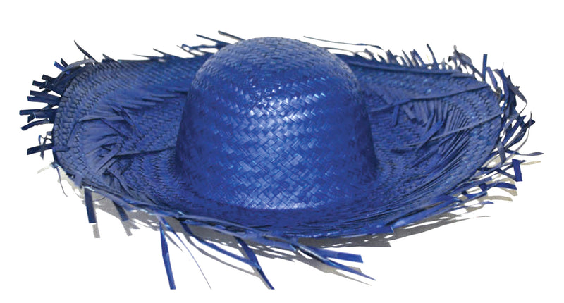 Funny Fashion Stro hoed Aloha blauw