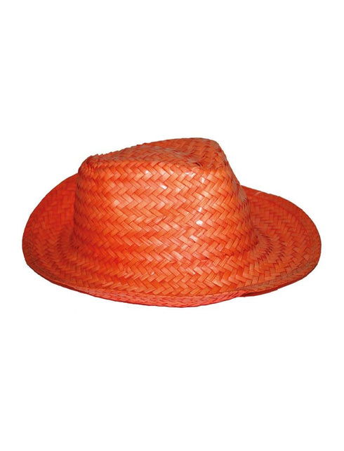 Funny Fashion Strohoed in oranje