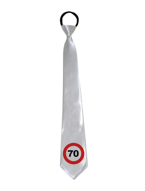 Funny Fashion Stropdas 70 jaar verkeersbord
