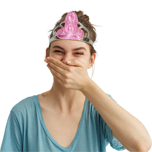 Funny Fashion Tiara kroontje met piemel