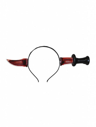 Funny Fashion Tiara nep bebloed mes door hoofd