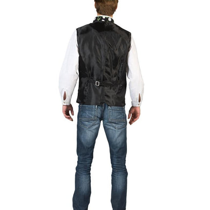 Funny Fashion Tiroler vest met edelweis print