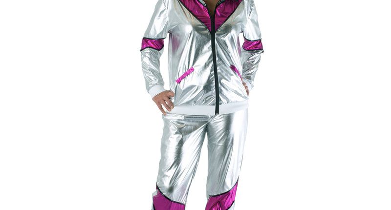 Funny Fashion Trainingspak Sophie zilver roze