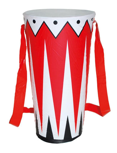 Funny Fashion Trommel opblaasbaar rood wit