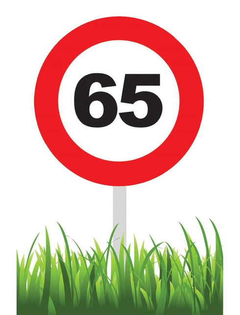 Funny Fashion Tuinbord party 65 jaar