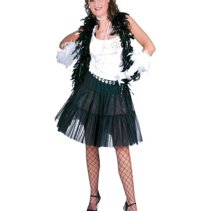 Funny Fashion Tule rok zwart stroken