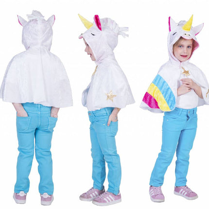 Funny Fashion Unicorn Regenboog cape kinderen