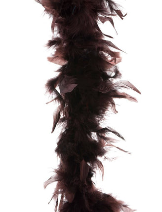 Funny Fashion Veren boa in donkerbruin 45gr