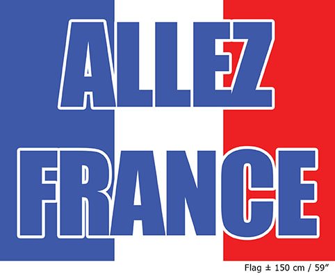 Funny Fashion Vlag Allez France