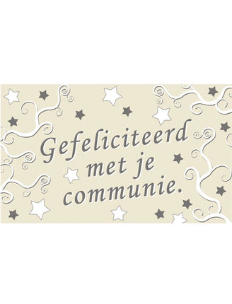 Funny Fashion Vlag Gefeliciteerd met je communie