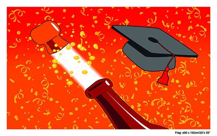 Funny Fashion Vlag graduation