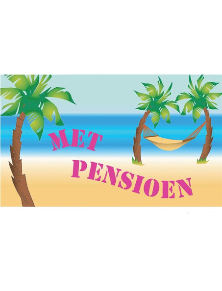 Funny Fashion Vlag met pensioen