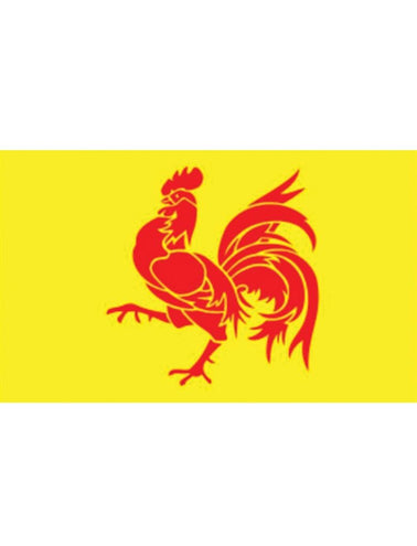 Funny Fashion Vlag Waalse haan