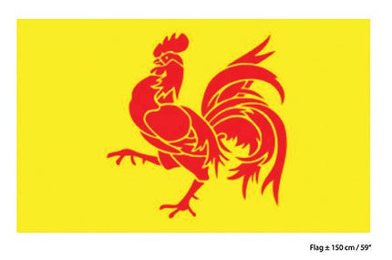 Funny Fashion Vlag Waalse haan