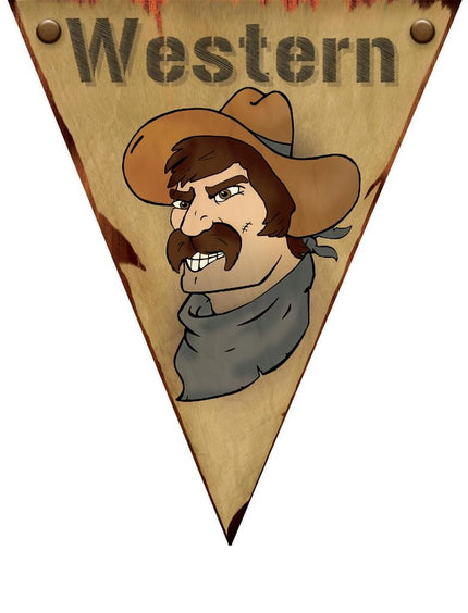 Vlaggenlijn Cowboy  5mtr.