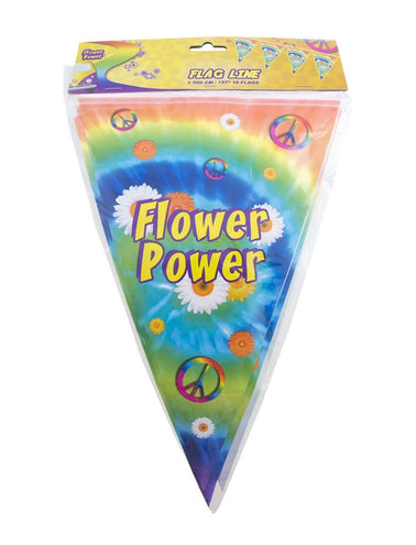 Funny Fashion Vlaggenlijn Flower power 5mtr.