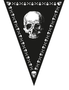 Funny Fashion Vlaggenlijn piraten met doodskop