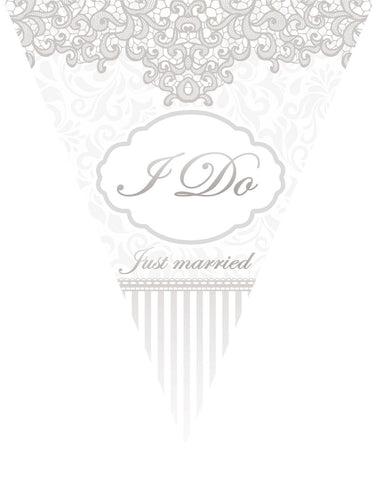 Funny Fashion Vlaggenlijn slinger Just married 5mtr.