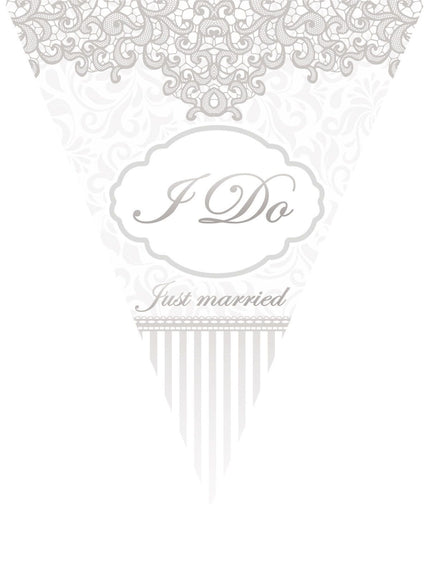 Funny Fashion Vlaggenlijn slinger Just married 5mtr.