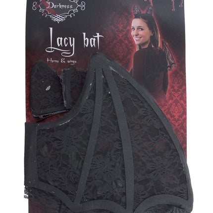 Funny Fashion Vleermuis vleugels met oren