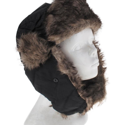 Funny Fashion Vliegenier muts met nep bont