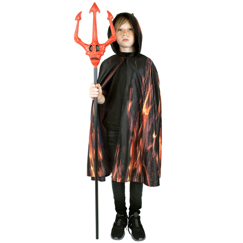 Funny Fashion Vurige demonen cape kind
