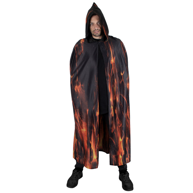 Funny Fashion Vurige demonen cape volwassenen