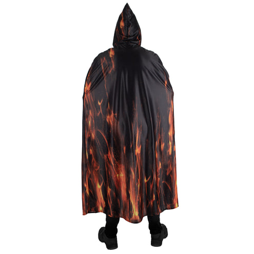 Funny Fashion Vurige demonen cape volwassenen