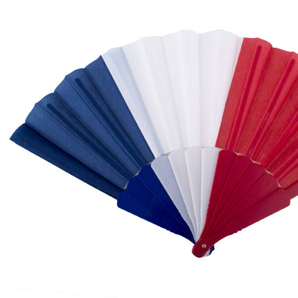Funny Fashion Waaier rood wit blauw