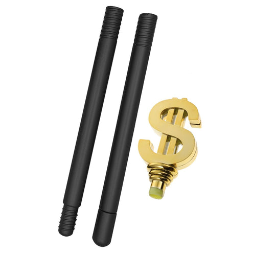 Funny Fashion Wandelstok pimp met dollar teken