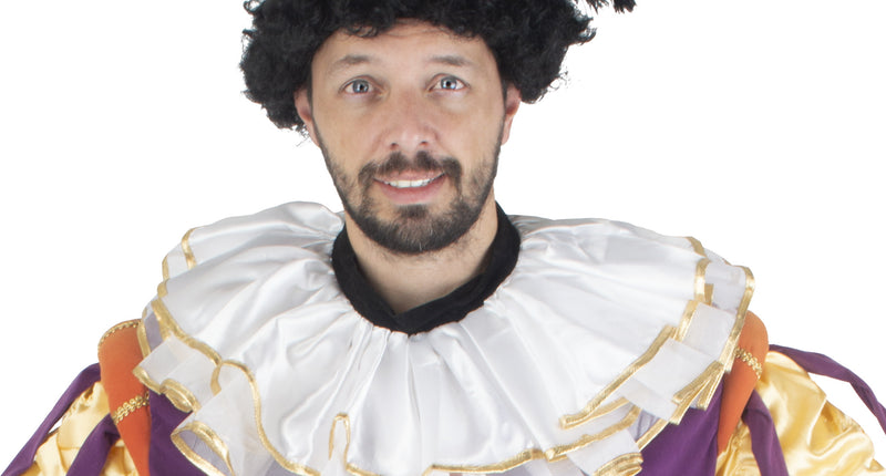 Funny Fashion Witte kraag met gouden band