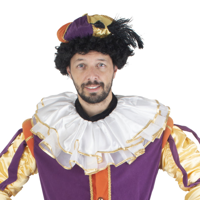 Funny Fashion Witte kraag met gouden band