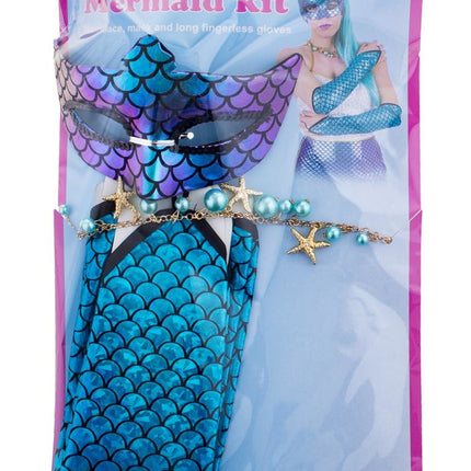 Funny Fashion Zeemeerminnen verkleed set Anne 3-delig