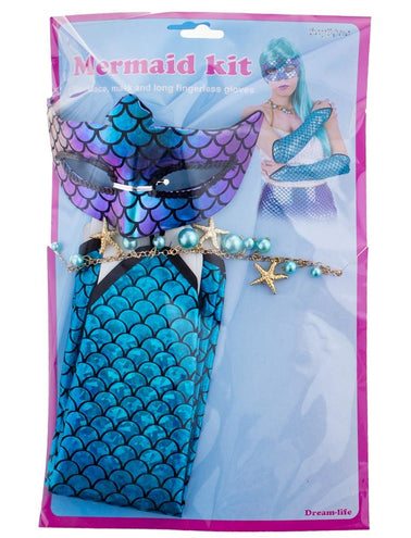 Funny Fashion Zeemeerminnen verkleed set Anne 3-delig