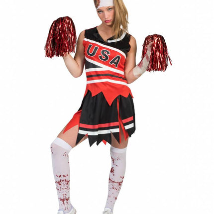 Funny Fashion Zombie cheerleader dames pak