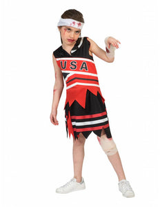 Funny Fashion Zombie cheerleader pak meisje