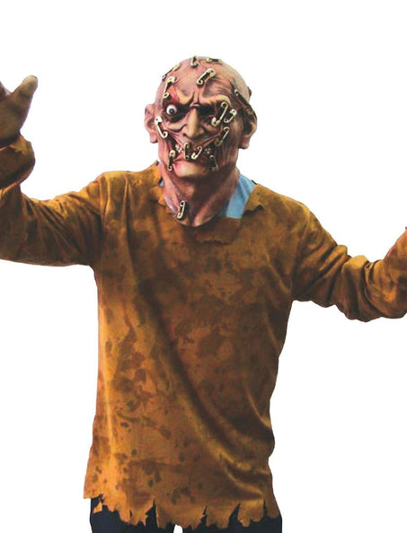 Funny Fashion Zombie kostuum sluitspelden door hoofd