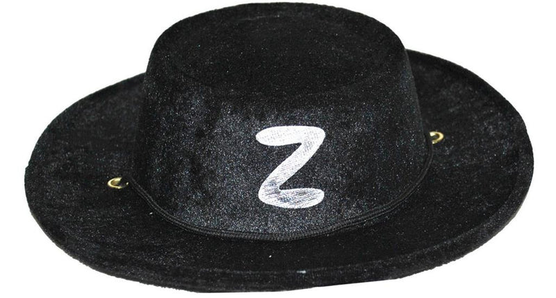Funny Fashion Zorro hoed fluweel volwassenen