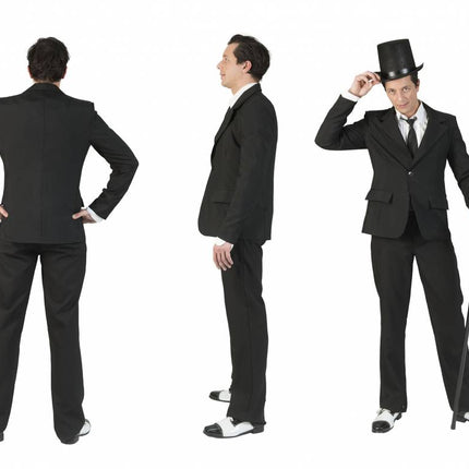 Funny Fashion Zwart colbert Charlie heren