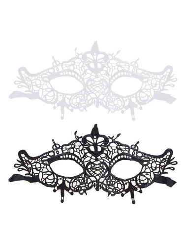 Funny Fashion Zwart kanten oogmasker Olivia