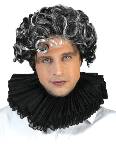 Funny Fashion Zwarte Barok kraag