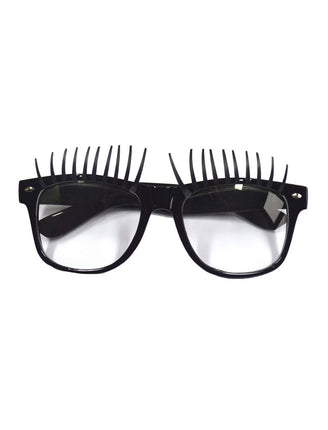 Funny Fashion Zwarte bril met wimpers