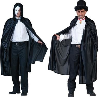 Funny Fashion Zwarte cape volwassenen budget
