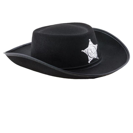Funny Fashion Zwarte cowboyhoed Tom kinderen