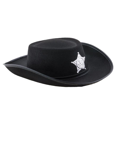 Funny Fashion Zwarte cowboyhoed Tom kinderen
