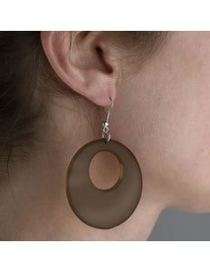 Funny Fashion Zwarte disco oorbellen