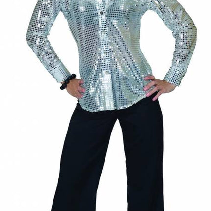 Funny Fashion Zwarte glitter discobroek