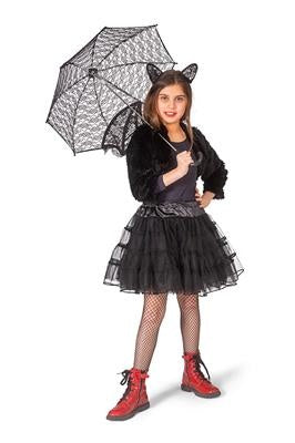 Funny Fashion Zwarte glitter petticoat Sterre kinderen