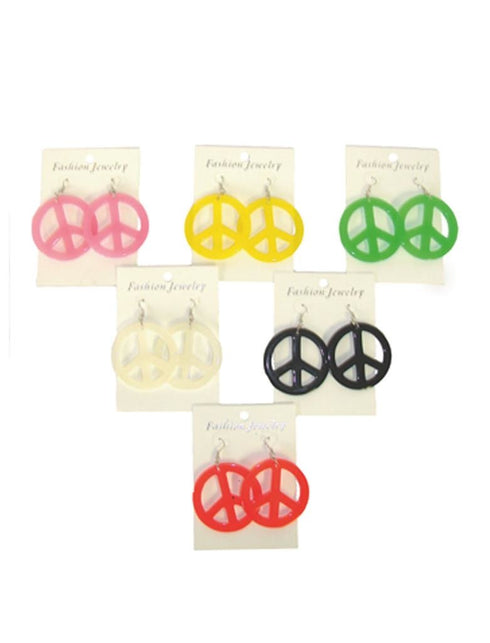 Funny Fashion Zwarte hippie oorbellen