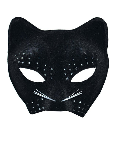 Funny Fashion Zwarte kat masker